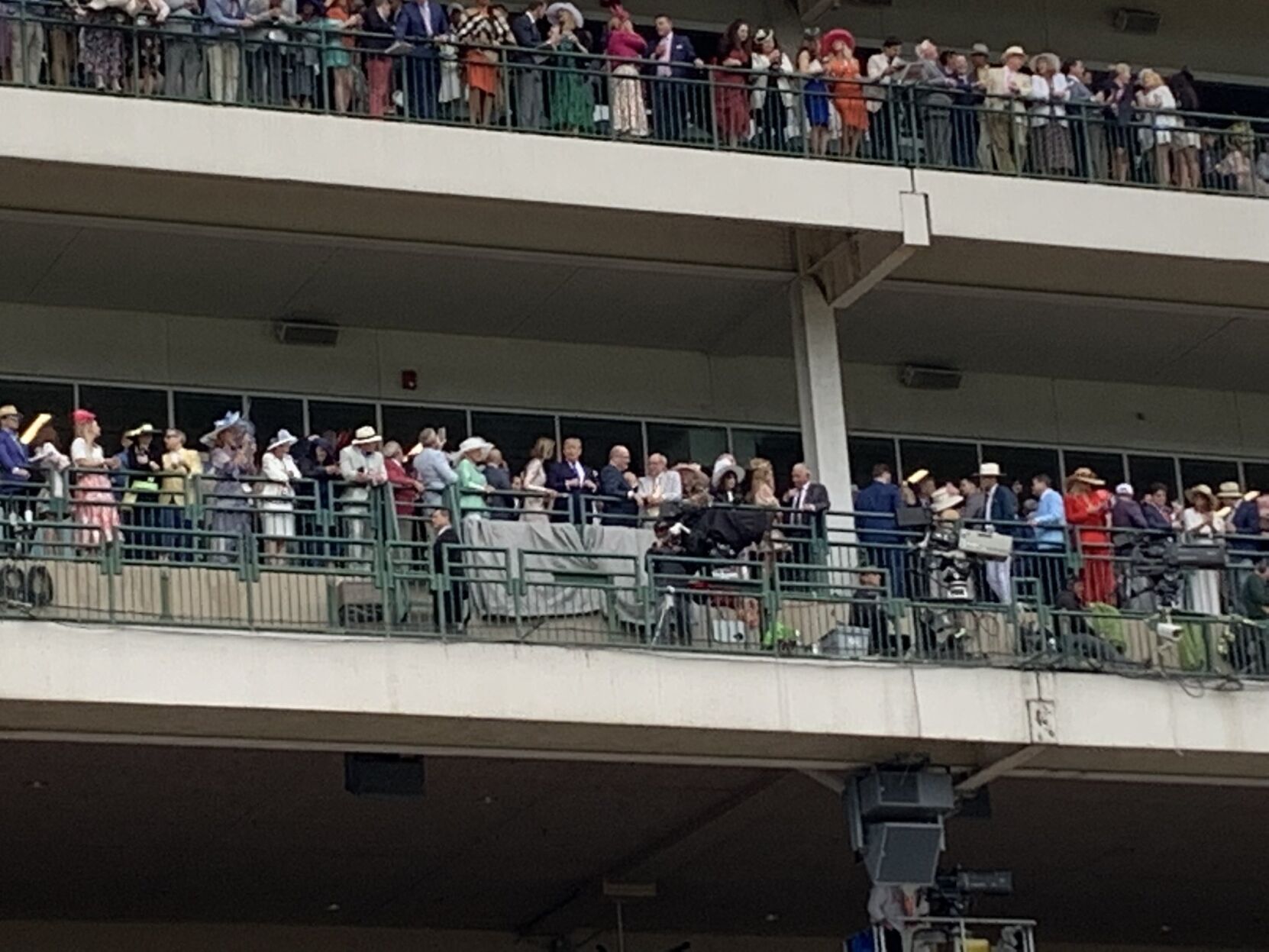 Former U.S. President Donald Trump at Kentucky Derby for fundraiser